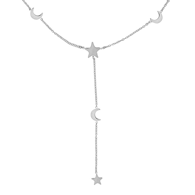 KETTING Moon and Stars ZILVER