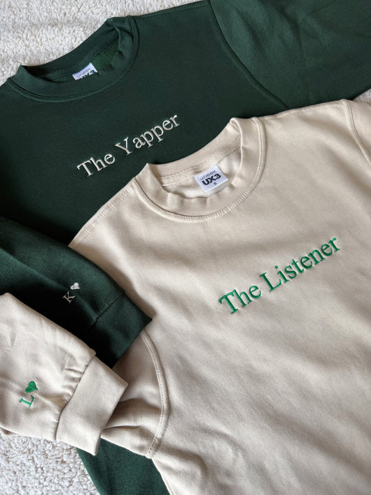 MATCHING SET 'The Yapper and The Listener'