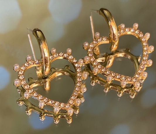 OORBELLEN Gold Heart